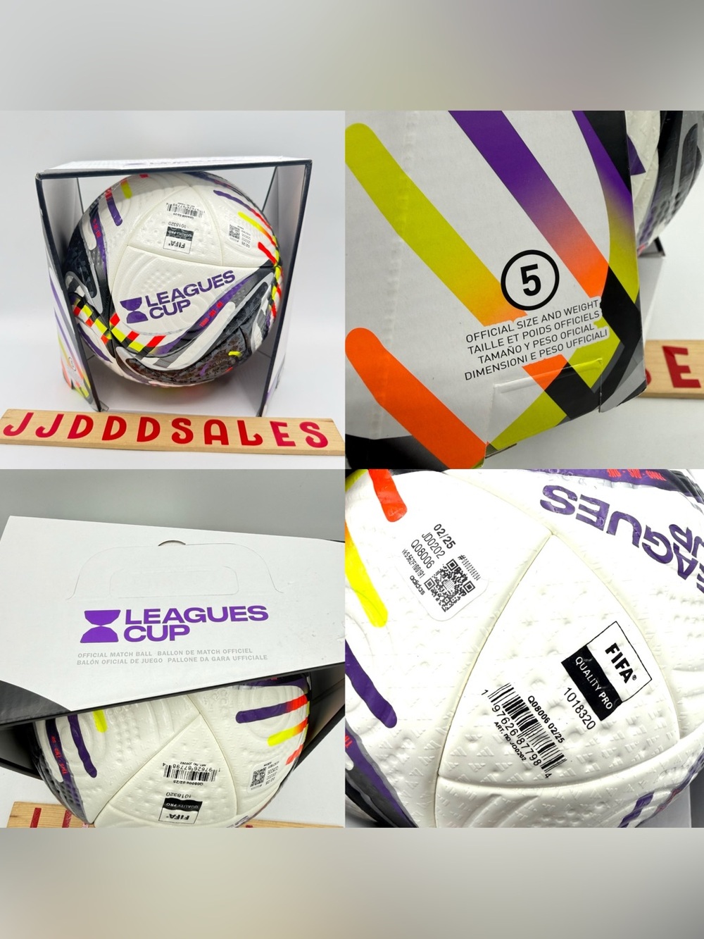 ADIDAS LEAGUES CUP PRO SOCCER MATCH BALL JD0202 FIFA MATCH SIZE 5 NIB $170


New